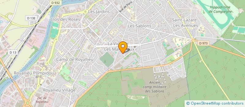 localisation de l'entreprise SOCIETE CIVILE IMMOBILIERE TRAORE CORPORATION  COMPIEGNE