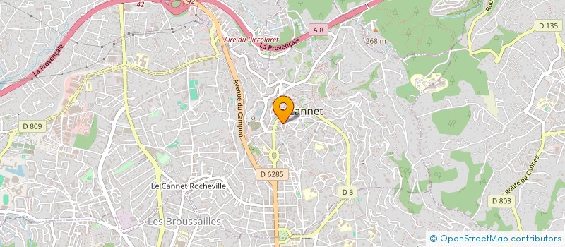 localisation de l'entreprise SOCIETE CIVILE IMMOBILIERE TRIBUT à LE CANNET