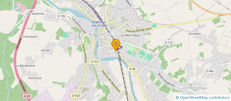 localisation de l'entreprise SOCIETE CIVILE IMMOBILIERE TRISMUS à ARGENTON-SUR-CREUSE
