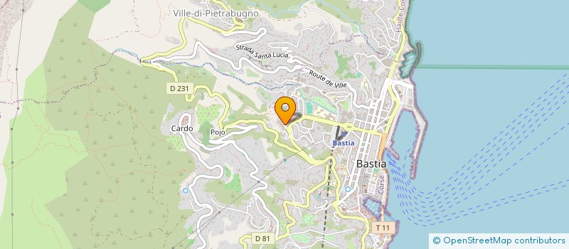 localisation de l'entreprise SOCIETE CIVILE IMMOBILIERE TSCHAMBER PEREZ  BASTIA