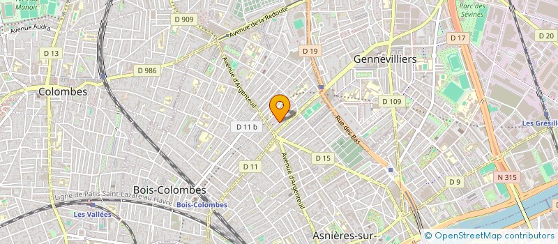 localisation de l'entreprise SOCIETE CIVILE IMMOBILIERE ULYSSE à ASNIERES-SUR-SEINE