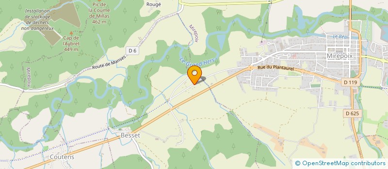 localisation de l'entreprise SOCIETE CIVILE IMMOBILIERE URSOU à BESSET