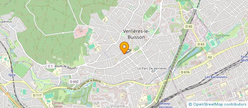 localisation de l'entreprise SOCIETE CIVILE IMMOBILIERE V.L.B à VERRIERES-LE-BUISSON