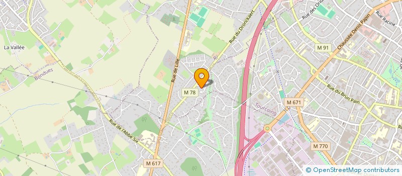 localisation de l'entreprise SOCIETE CIVILE IMMOBILIERE VACLEURIDAN à RONCQ