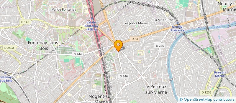 localisation de l'entreprise SOCIETE CIVILE IMMOBILIERE VAL DE PLAISANCE  LE PERREUX-SUR-MARNE