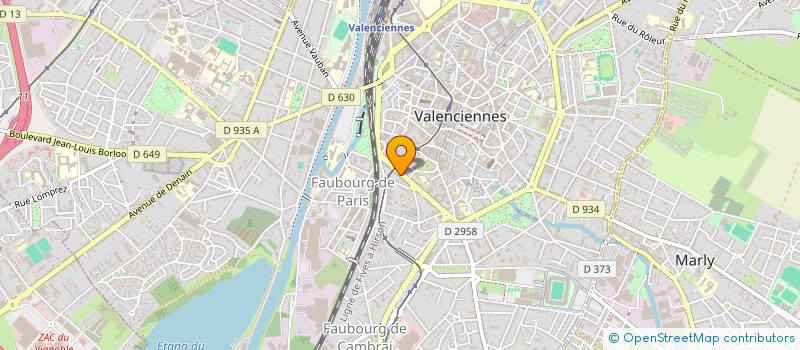 localisation de l'entreprise SOCIETE CIVILE IMMOBILIERE VAL EN CYGNES ET PAR ABREVIATION SCI VALENCY  VALENCIENNES