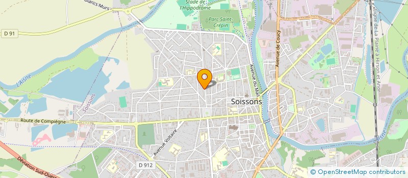 localisation de l'entreprise SOCIETE CIVILE IMMOBILIERE VALING à SOISSONS