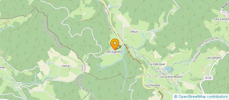 localisation de l'entreprise SOCIETE CIVILE IMMOBILIERE VALLON DES JUGNETS  SAINT-CLEMENT-DE-VERS