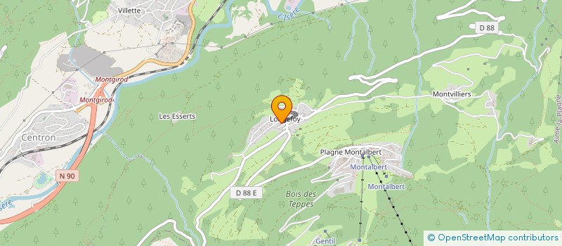 localisation de l'entreprise SOCIETE CIVILE IMMOBILIERE VALOKEUR  AIME-LA-PLAGNE