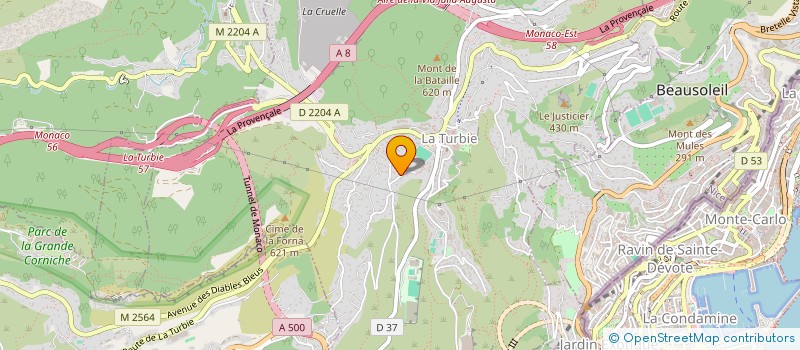 localisation de l'entreprise SOCIETE CIVILE IMMOBILIERE VALYSTE à LA TURBIE