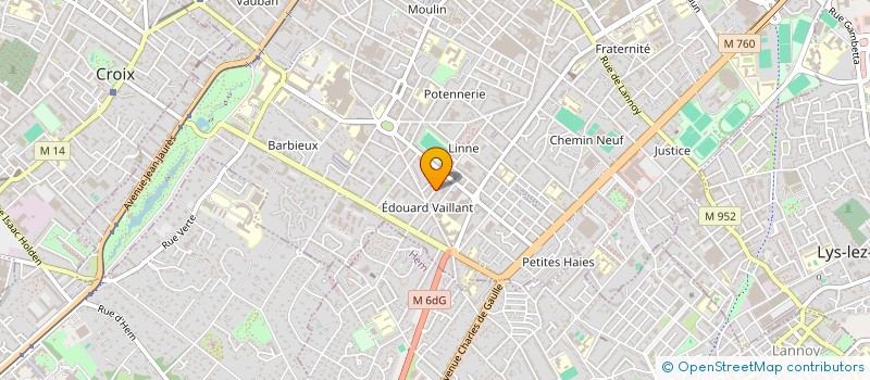 localisation de l'entreprise SOCIETE CIVILE IMMOBILIERE VANOWSKI  ROUBAIX