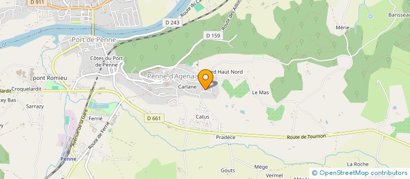 localisation de l'entreprise SOCIETE CIVILE IMMOBILIERE VASSEUR  PENNE D'AGENAIS