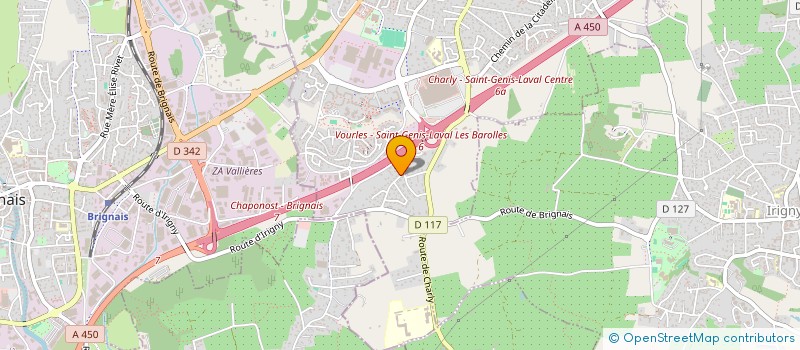 localisation de l'entreprise SOCIETE CIVILE IMMOBILIERE VEMA 21  SAINT-GENIS-LAVAL