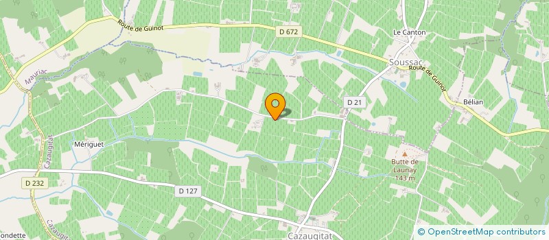 localisation de l'entreprise SOCIETE CIVILE IMMOBILIERE VERRAL LAGUENS  CAZAUGITAT