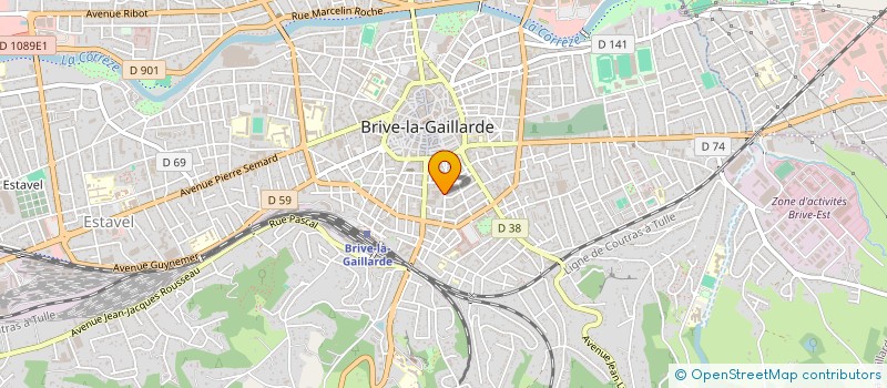 localisation de l'entreprise SOCIETE CIVILE IMMOBILIERE VEZERA  BRIVE-LA-GAILLARDE