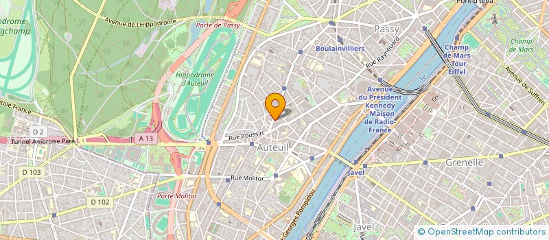 localisation de l'entreprise SOCIETE CIVILE IMMOBILIERE VILLA BELLEVUE 3 MOULINS à PARIS