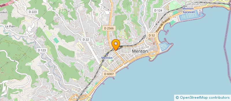 localisation de l'entreprise SOCIETE CIVILE IMMOBILIERE VILLA CHATEAUNEUF III  MENTON