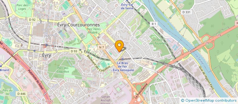 localisation de l'entreprise SOCIETE CIVILE IMMOBILIERE VILLOISON I I à EVRY-COURCOURONNES