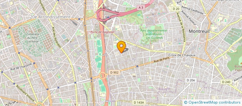 localisation de l'entreprise SOCIETE CIVILE IMMOBILIERE VINSIL  BAGNOLET
