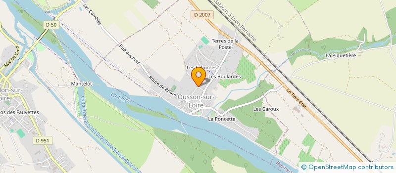 localisation de l'entreprise SOCIETE CIVILE IMMOBILIERE VOCOR  OUSSON-SUR-LOIRE