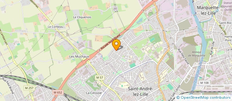 localisation de l'entreprise SOCIETE CIVILE IMMOBILIERE VORKIC  MARQUETTE-LEZ-LILLE