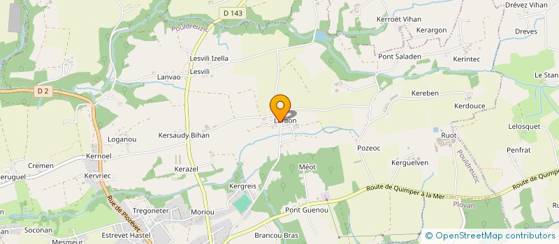 localisation de l'entreprise SOCIETE CIVILE IMMOBILIERE WEBER DE LARAON  POULDREUZIC