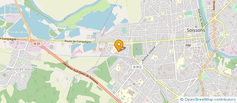 localisation de l'entreprise SOCIETE CIVILE IMMOBILIERE WESADI à SOISSONS