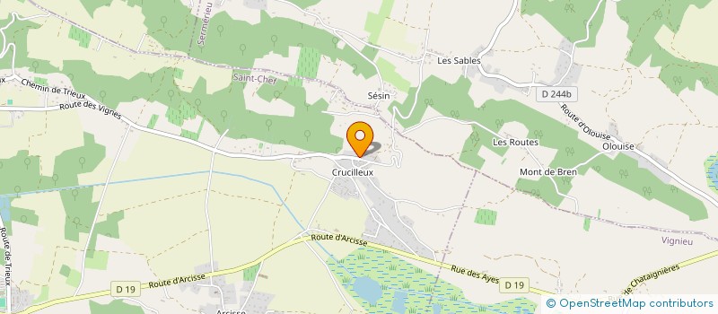 localisation de l'entreprise SOCIETE CIVILE IMMOBILIERE WGC  SAINT-CHEF