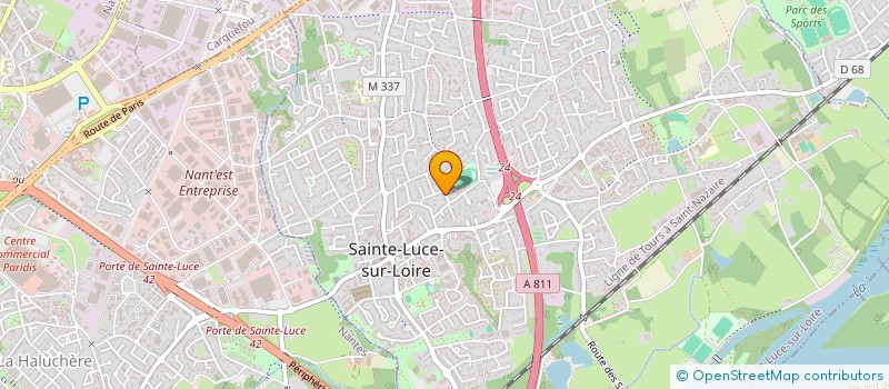 localisation de l'entreprise SOCIETE CIVILE IMMOBILIERE WILLAUD  SAINTE-LUCE-SUR-LOIRE
