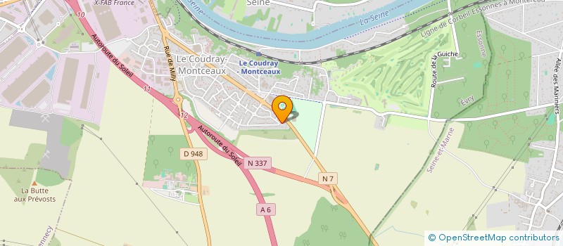 localisation de l'entreprise SOCIETE CIVILE IMMOBILIERE WV  LE COUDRAY-MONTCEAUX