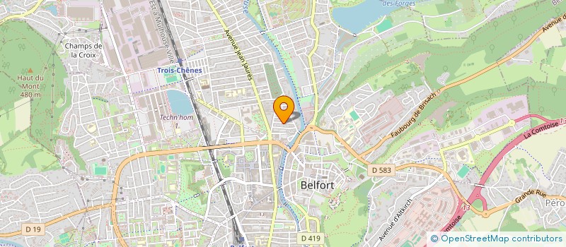 localisation de l'entreprise SOCIETE CIVILE IMMOBILIERE XACENIAM  BELFORT
