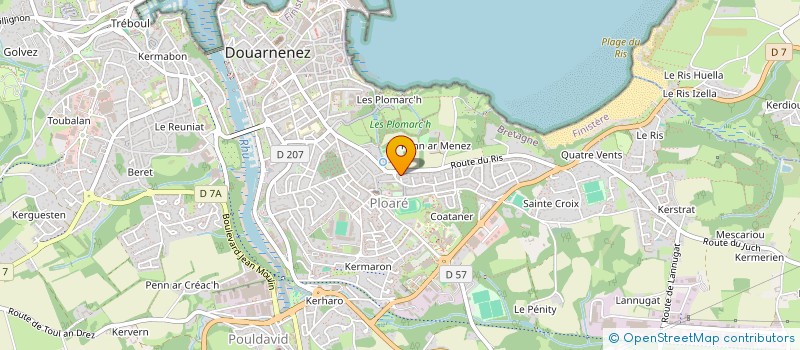 localisation de l'entreprise SOCIETE CIVILE IMMOBILIERE XARA VICTOIRE  DOUARNENEZ
