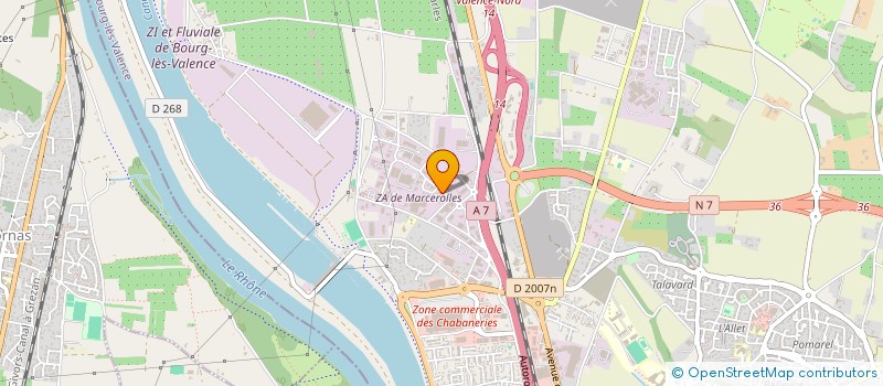 localisation de l'entreprise SOCIETE CIVILE IMMOBILIERE YANN MASSEL  BOURG-LES-VALENCE