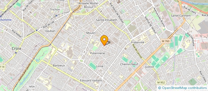 localisation de l'entreprise SOCIETE CIVILE IMMOBILIERE YDFT  ROUBAIX