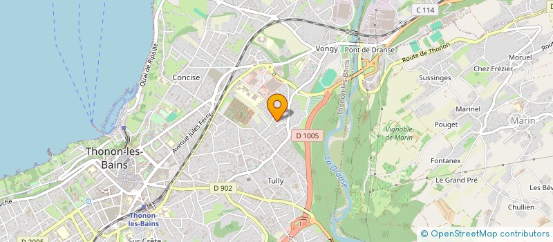 localisation de l'entreprise SOCIETE CIVILE IMMOBILIERE YILDIZ PAR ABREVIATION SCI YILDIZ à THONON-LES-BAINS