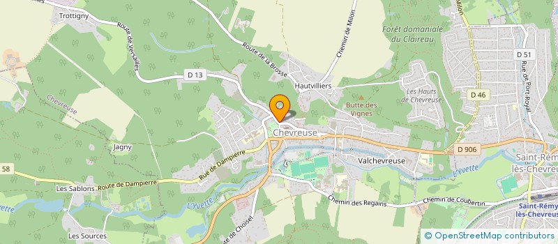 localisation de l'entreprise SOCIETE CIVILE IMMOBILIEREDE LA MARIETTA (PAR ABREVIATION SCI DE LA MARIETTA)  CHEVREUSE