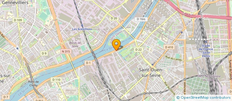 localisation de l'entreprise SOCIETE CIVILE IMMOBILIERS DE CONSTRUCTION  SAINT-OUEN-SUR-SEINE
