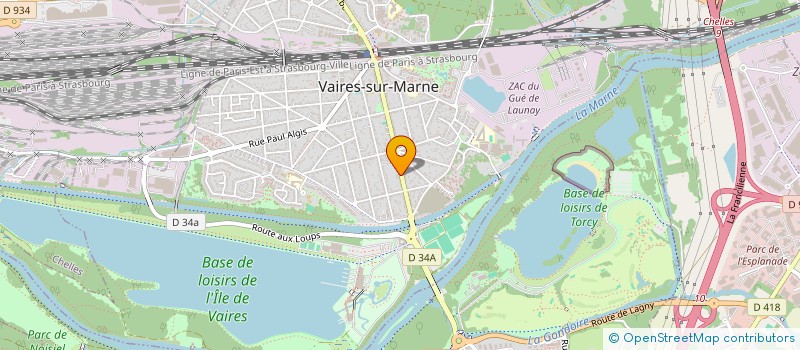 localisation de l'entreprise SOCIETE CIVILE IMMOBLIERE B.S.V.  VAIRES-SUR-MARNE