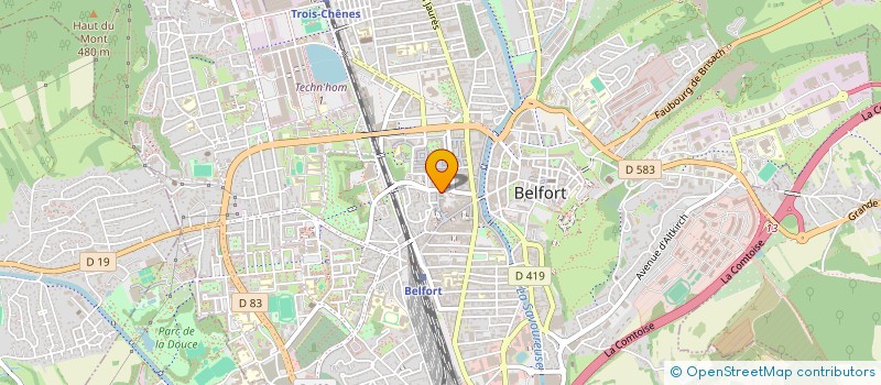 localisation de l'entreprise SOCIETE CIVILE IMMOBLIERE BRAUN à BELFORT
