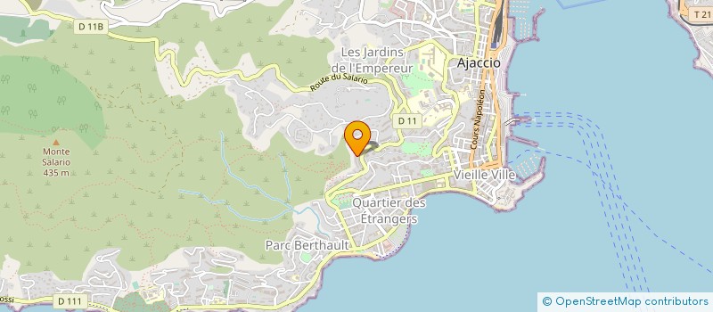 localisation de l'entreprise SOCIETE CIVILE IMMOBLIERE ILANA à AJACCIO