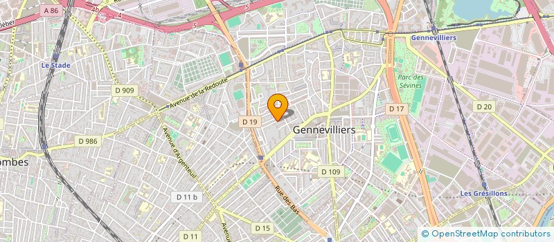 localisation de l'entreprise SOCIETE CIVILE IMOBILIERE TORODO à GENNEVILLIERS