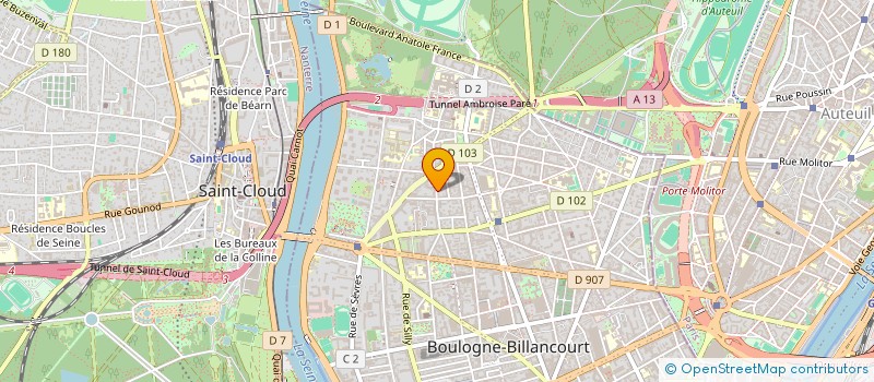localisation de l'entreprise SOCIETE CIVILE INES I à BOULOGNE-BILLANCOURT