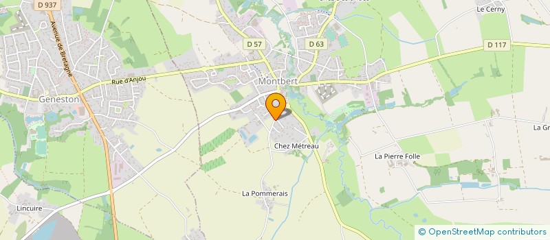 localisation de l'entreprise SOCIETE CIVILE INTER  MONTBERT