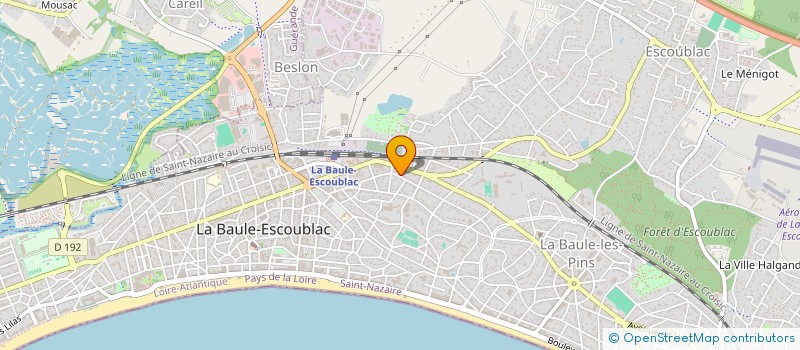 localisation de l'entreprise SOCIETE CIVILE J ET J à LA BAULE-ESCOUBLAC