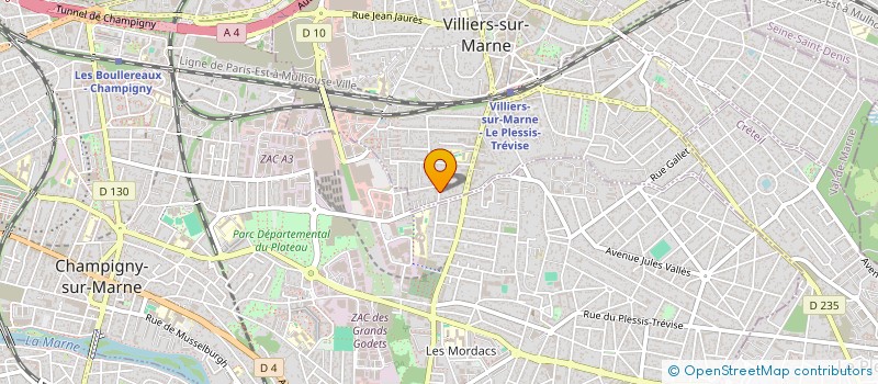 localisation de l'entreprise SOCIETE CIVILE J.F.S IMMOBILIER  VILLIERS-SUR-MARNE