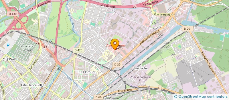 localisation de l'entreprise SOCIETE CIVILE J.M.S.  ILLZACH