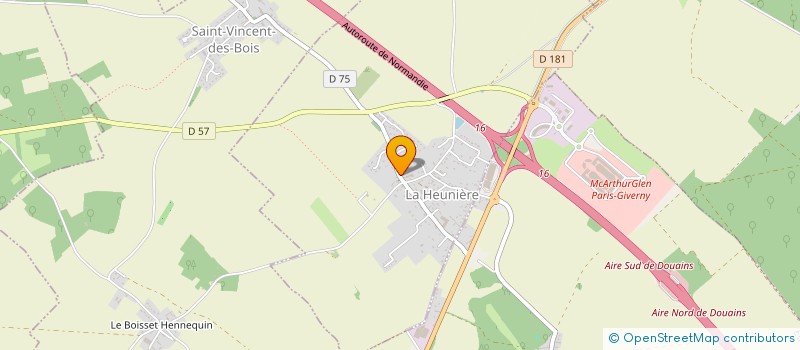 localisation de l'entreprise SOCIETE CIVILE J.T.A  LA HEUNIERE