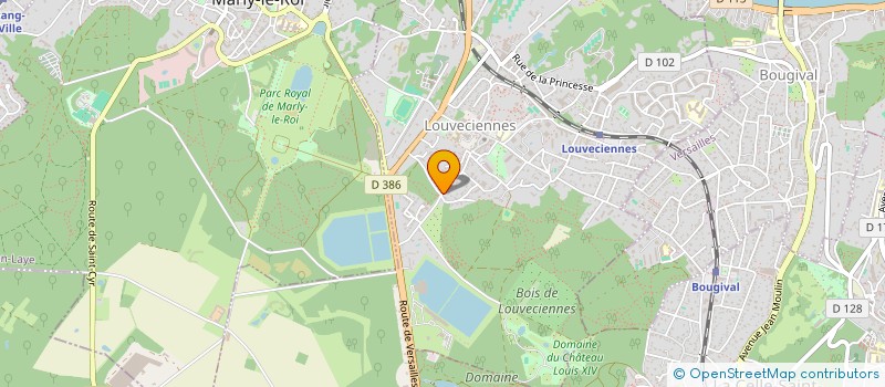 localisation de l'entreprise SOCIETE CIVILE JAAF  LOUVECIENNES