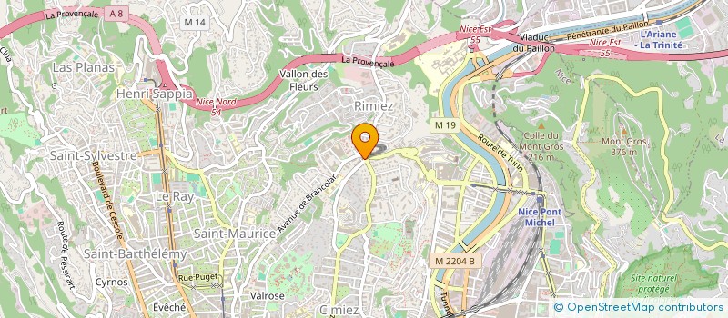 localisation de l'entreprise SOCIETE CIVILE JACMAR  NICE