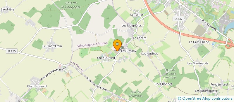 localisation de l'entreprise SOCIETE CIVILE JENEDELPH  TRIZAY